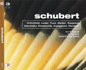 Unfinished, Lieder, Trout, Maiden, Shepherd, Impromptu, Rosamunde, Arpeggione, Wanderer