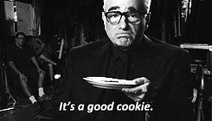 Martin Scorsese eats a cookie