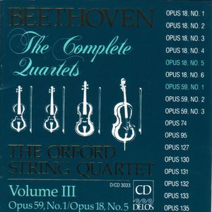 Beethoven: The Complete Quartets Volume III