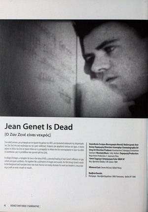 Jean Genet is Dead