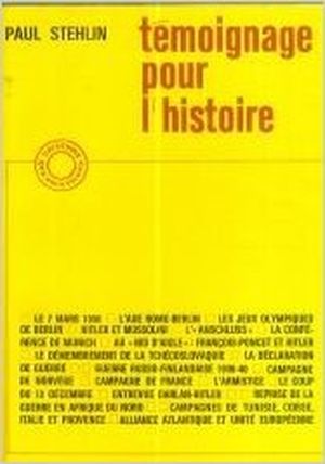 Témoignage pour l'histoire