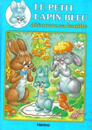 Le petit lapin bleu découvre sa famille