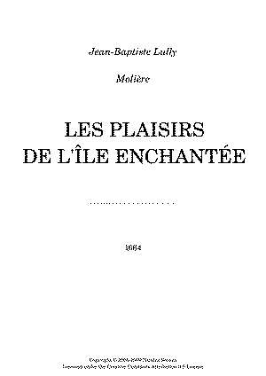 Les plaisirs de l'île enchantée