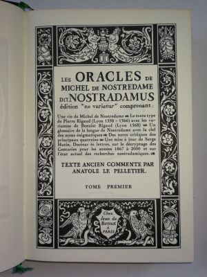 Les oracles de Nostradamus