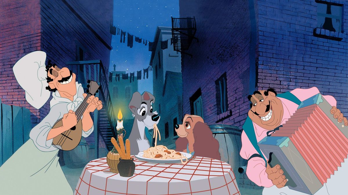 Dessin La Belle Et Le Clochard La Belle et le Clochard - Long-métrage d'animation (1955)