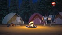 La soirée camping