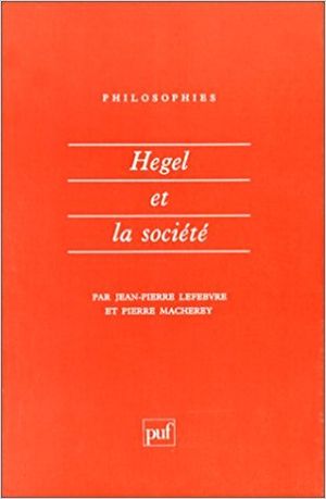 Hegel et la société