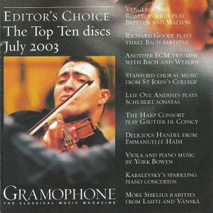 Gramophone Editor's Choice: The Top Ten Discs July 2003