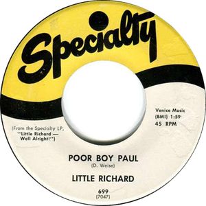 Poor Boy Paul / Wonderin' (Single)