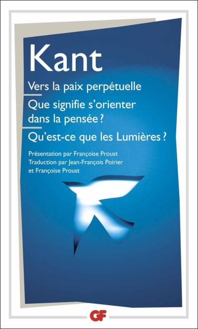 Vers la paix perpétuelle Emmanuel Kant SensCritique