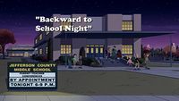 Backward to School Night