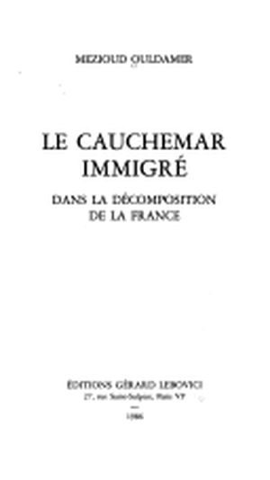 Le Cauchemar immigré