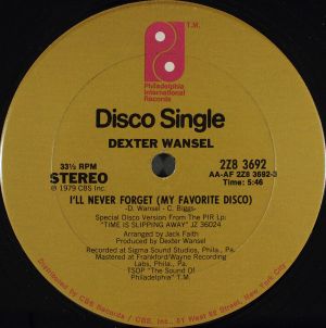 I’ll Never Forget (My Favorite disco) (Single)