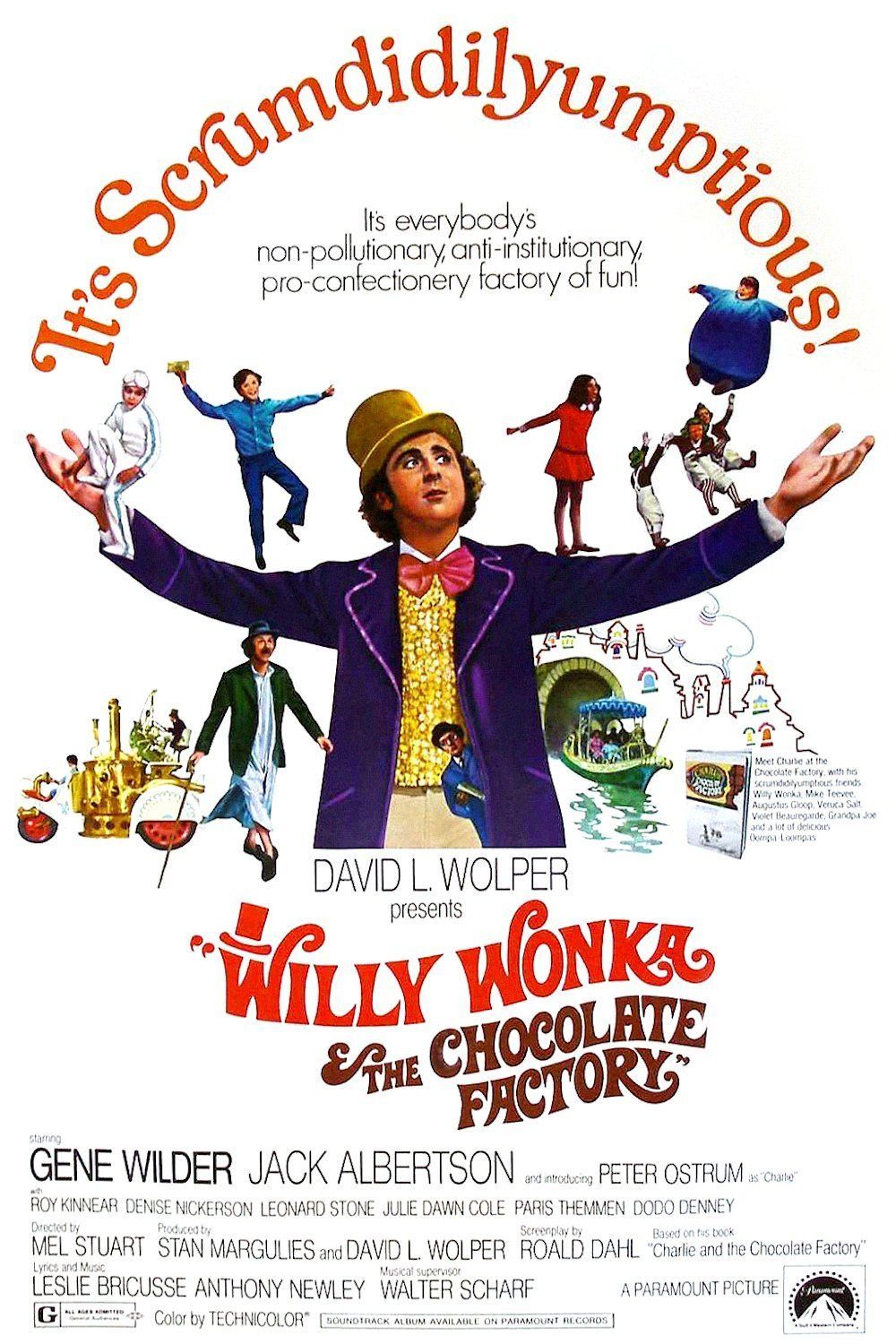Cinémas Le Clap - [ UN LIVRE 📖, UN FILM 🎥 ] « Charlie et la chocolaterie  » par Roald Dahl (1964), adapté au cinéma par Mel Stuart (1971) et Tim  Burton (