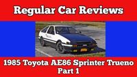 1985 Toyota AE86 Sprinter Trueno, Part 1