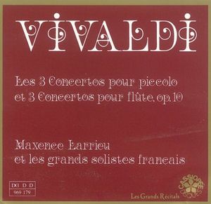 Les 3 concertos pour piccolo / 3 concertos pour flûte op. 10