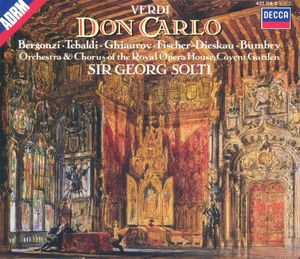 Don Carlo: Atto II, scena 2. “Non pianger, mia compagna” (Elisabetta, Rodrigo, Filippo, dame)