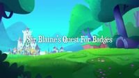 Sir Blaine's Quest for Badges