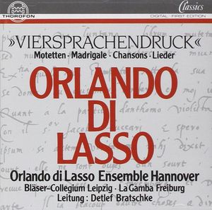 Viersprachendruck (Motetten, Madrigale, Chansons, Lieder)