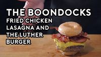 Fried Chicken Lasagna & The Luther Burger from the Boondocks