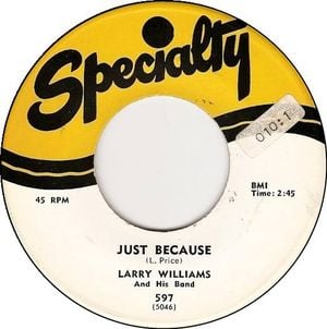 Just Because / Let Me Tell You, Baby (Single)