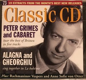 Classic CD, Volume 73: Peter Grimes and Cabaret