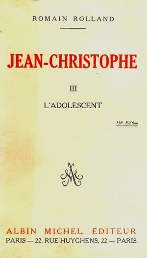 Jean-Christophe, tome 3 - L'Adolescent