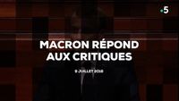 Macron répond aux critiques