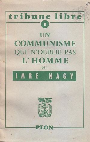 Un communisme qui n'oublie pas l'homme