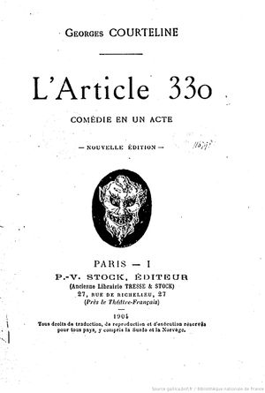 l'article 330