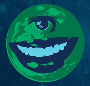Great Big Happy Green Moonface