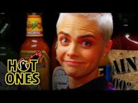 Cara Delevingne Shows Her Hot Sauce Balls While Eating Spicy Wings