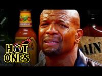 Terry Crews Hallucinates While Eating Spicy Wings