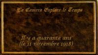 Il y a quarante ans… (le 11 novembre 1918)