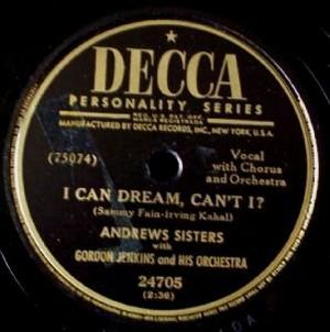 I Can Dream, Can't I? / The Wedding of Lili Marlene (Single)
