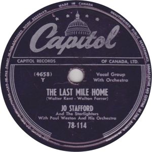 The Last Mile Home / Ragtime Cowboy Joe (Single)