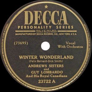 Winter Wonderland / Christmas Island (Single)