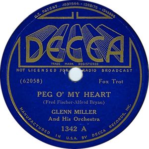 Peg o’ My Heart / I’m Sitting on Top of the World (Single)