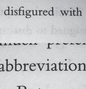 Disfigured With Abbreviations