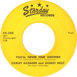 You’ll Never Find Another / Burning the Strings (Single)