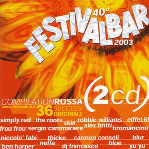 40º Festivalbar 2003: Compilation rossa