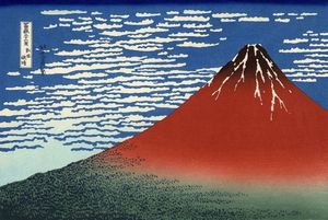 d'après Hokusai le mont Fuji par temps clair
