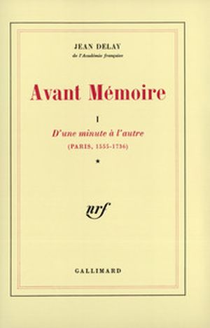 Avant Mémoire, tome 1