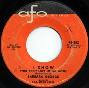 I Know (You Don't Love Me No More) (Single)
