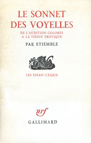 Le Sonnet des voyelles