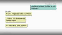 Se désinscrire d'une newsletter