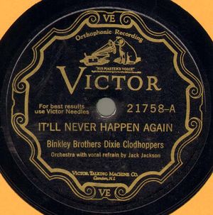 It'll Never Happen Again / All Go Hungry Hash House (Single)