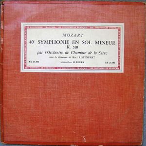 40ème symphonie en sol mineur K.550