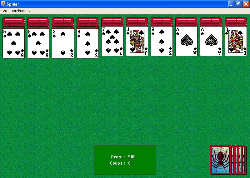  Spider solitaire 1998 Jeu vid o SensCritique