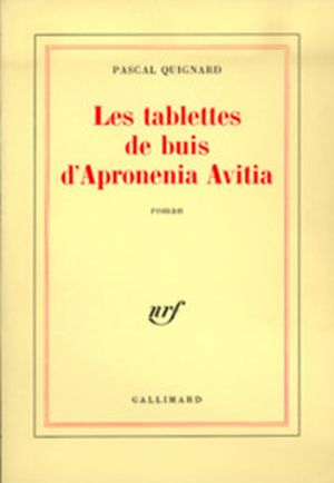 Les Tablettes de buis d'Apronenia Avitia